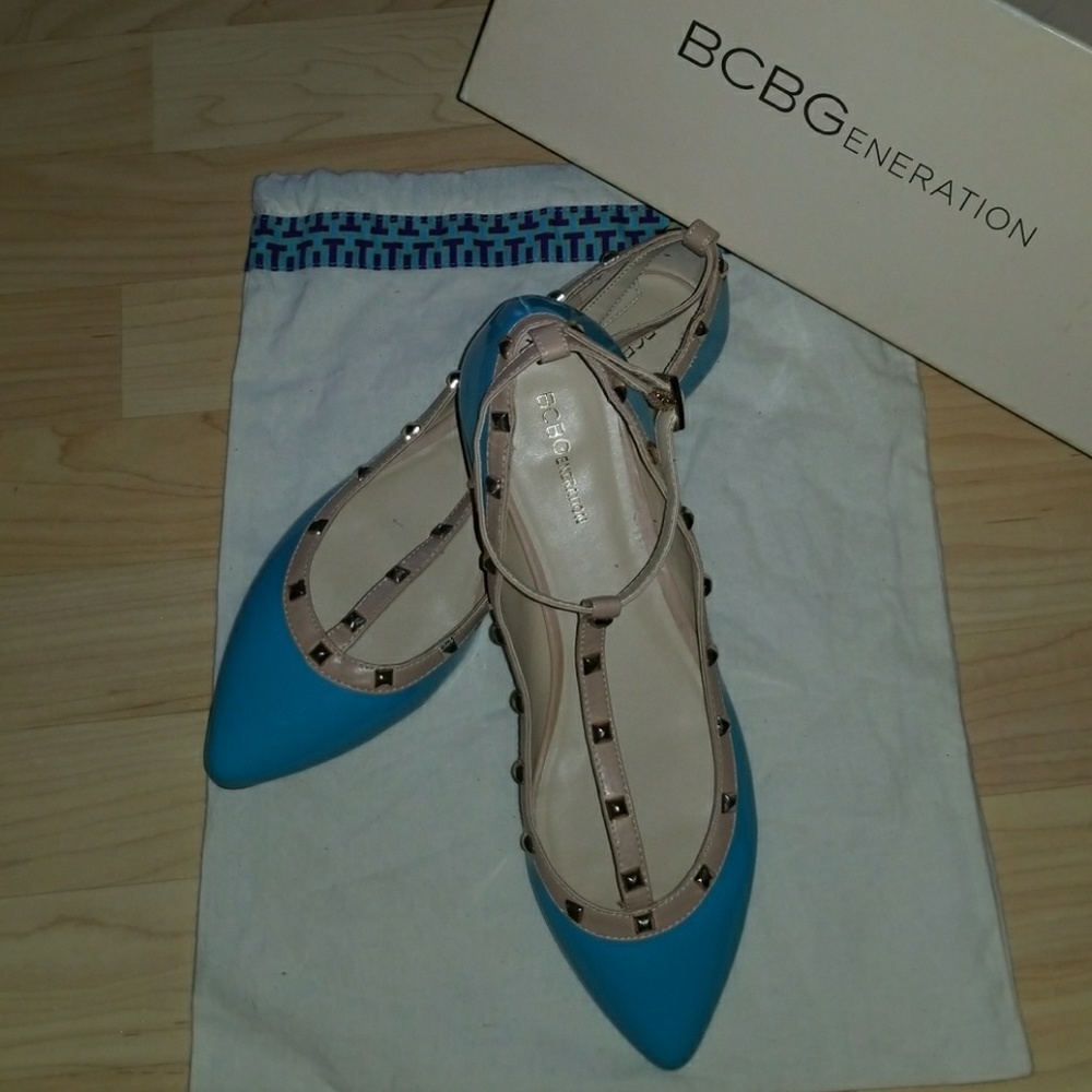 BCBGeneration rock studded flats